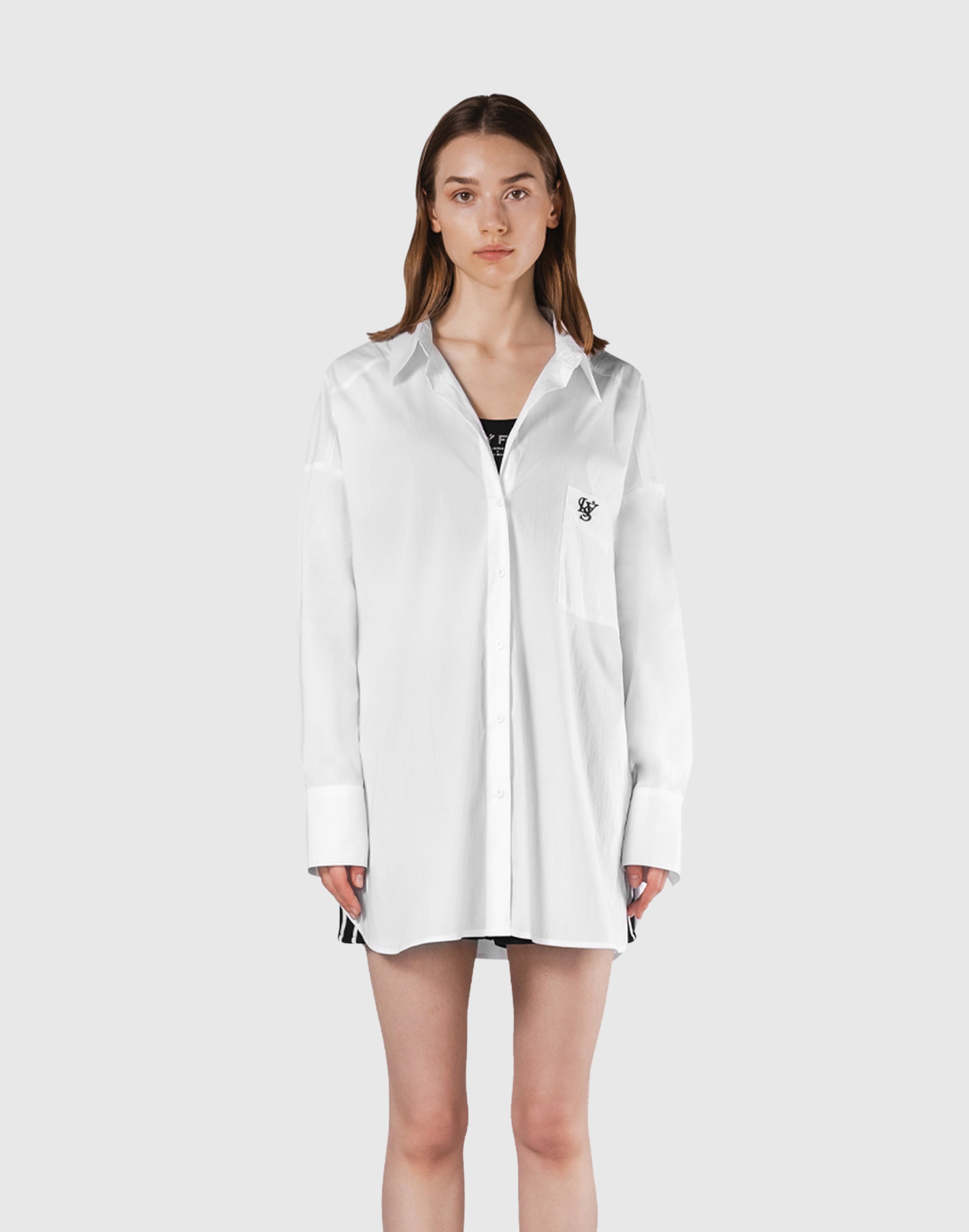 Side Slit Oversize Shirt - White – LÝFT