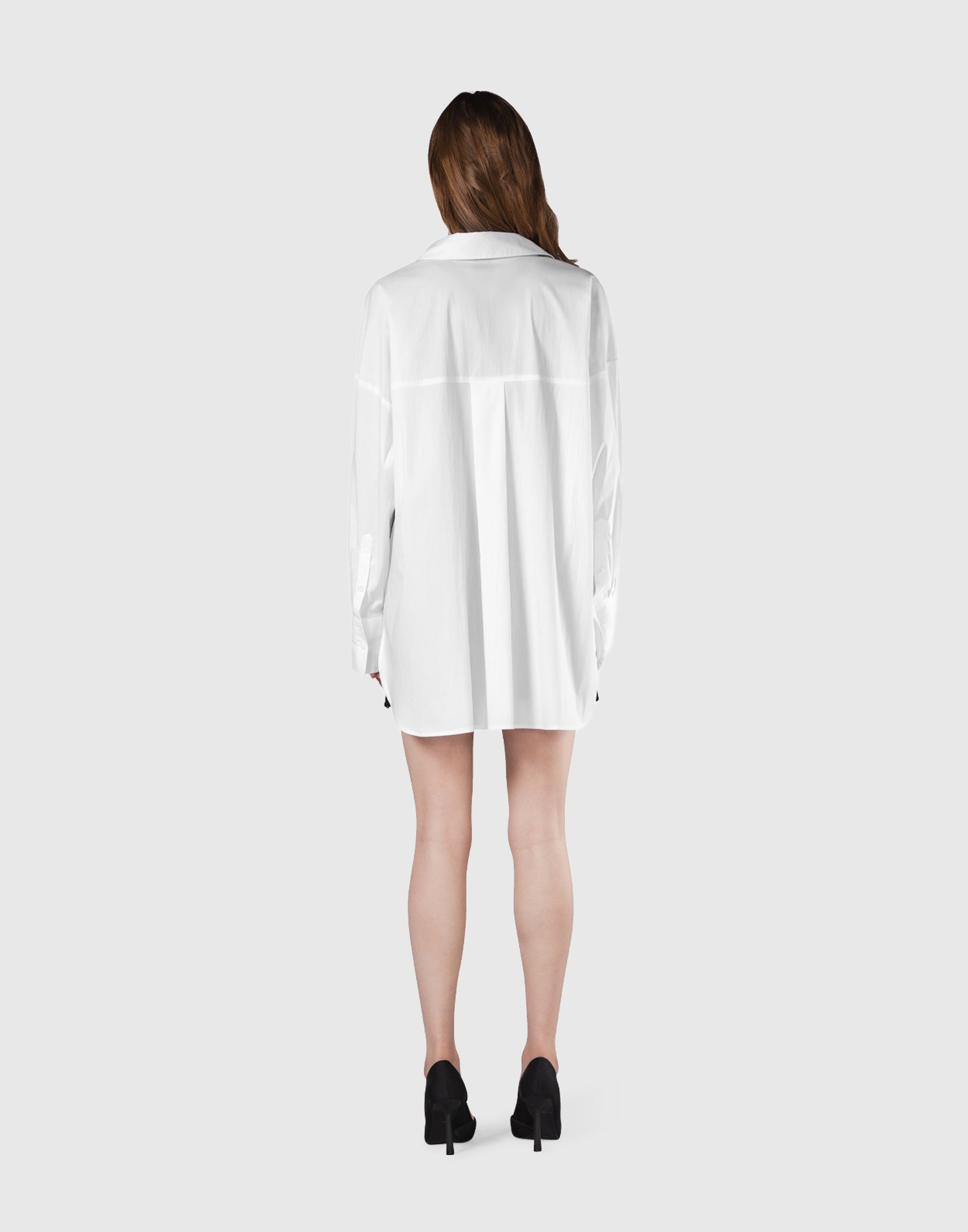 Side Slit Oversize Shirt - White – LÝFT