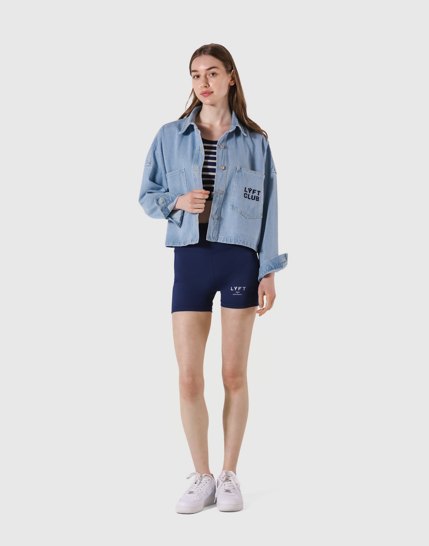 LYFT WIDE DENIM JACKET Lブルー Wide Denim Jacket – LÝFT