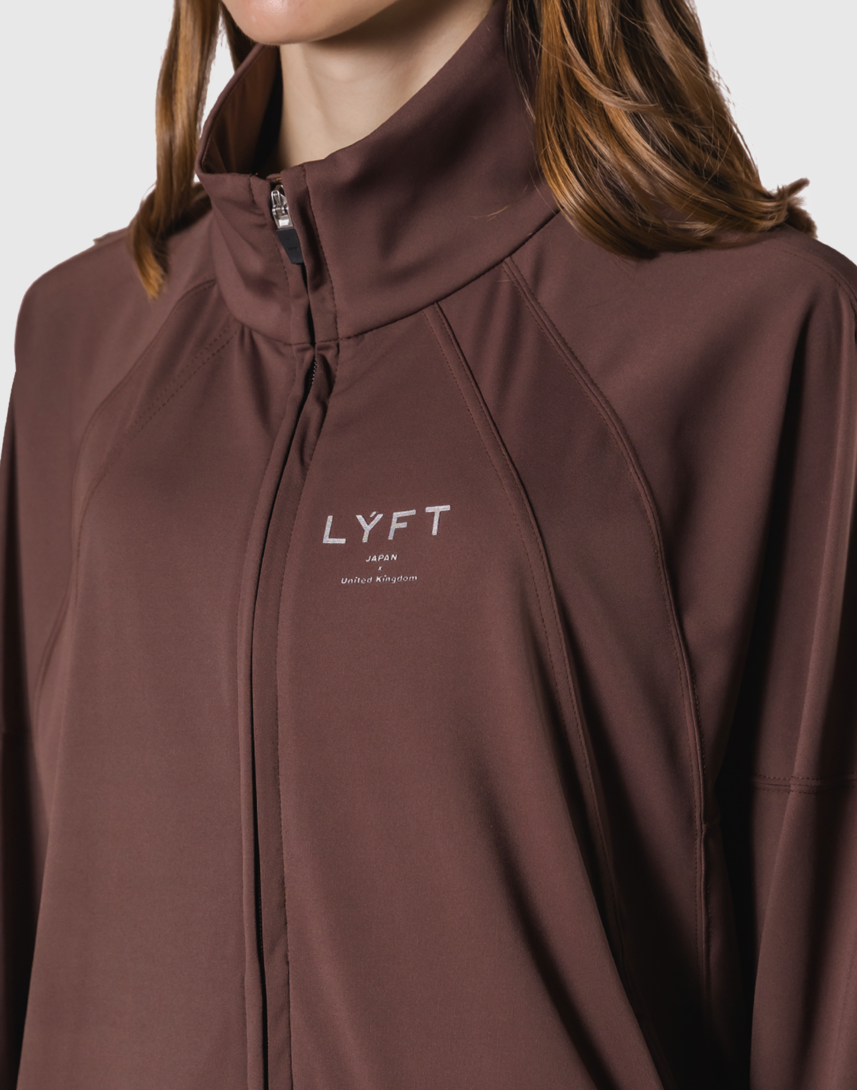 Stretch Wide Track Jacket 2 - Brown