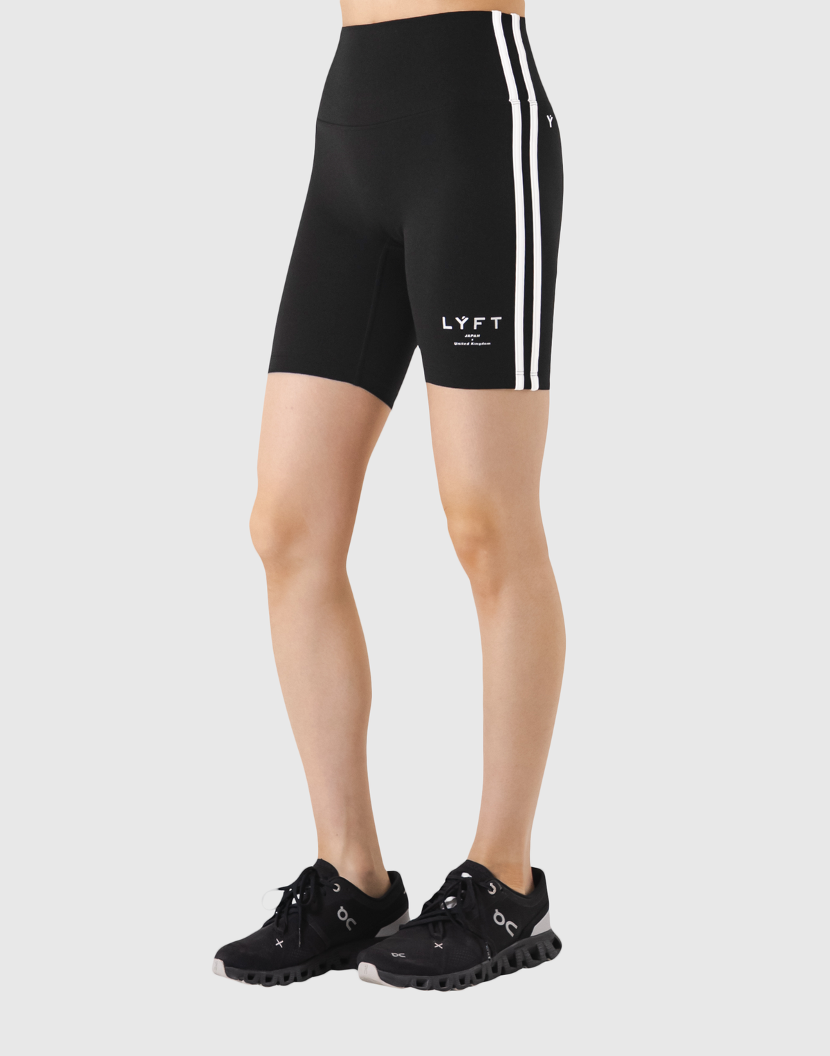2Line Short Leggings V.2 - Black