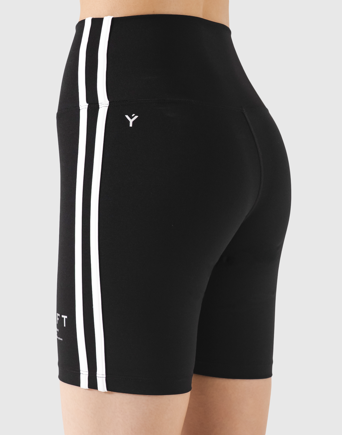 2Line Short Leggings V.2 - Black