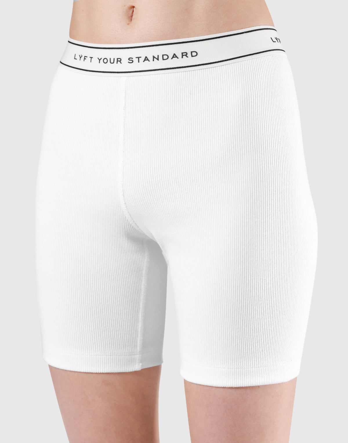 LÝS Rib Woven Shorts - White