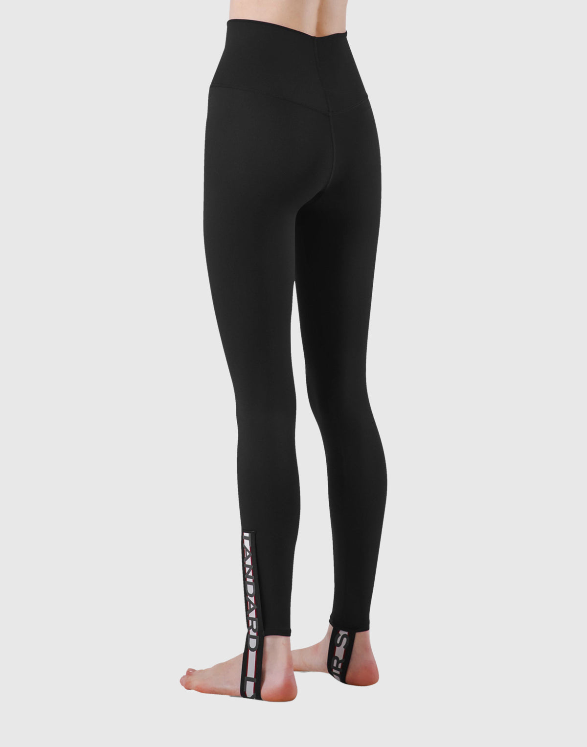 LÝFT Border Foot Strap Leggings - Black