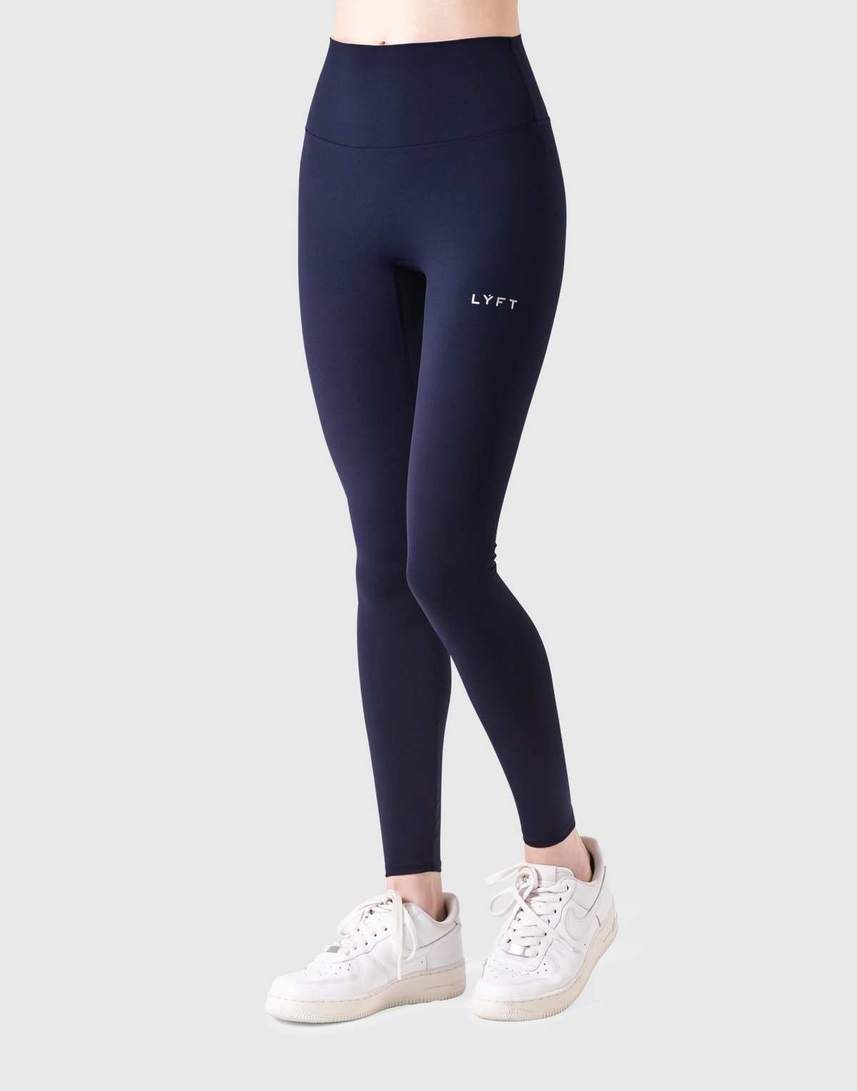 LÝFT Border Foot Strap Leggings - Navy