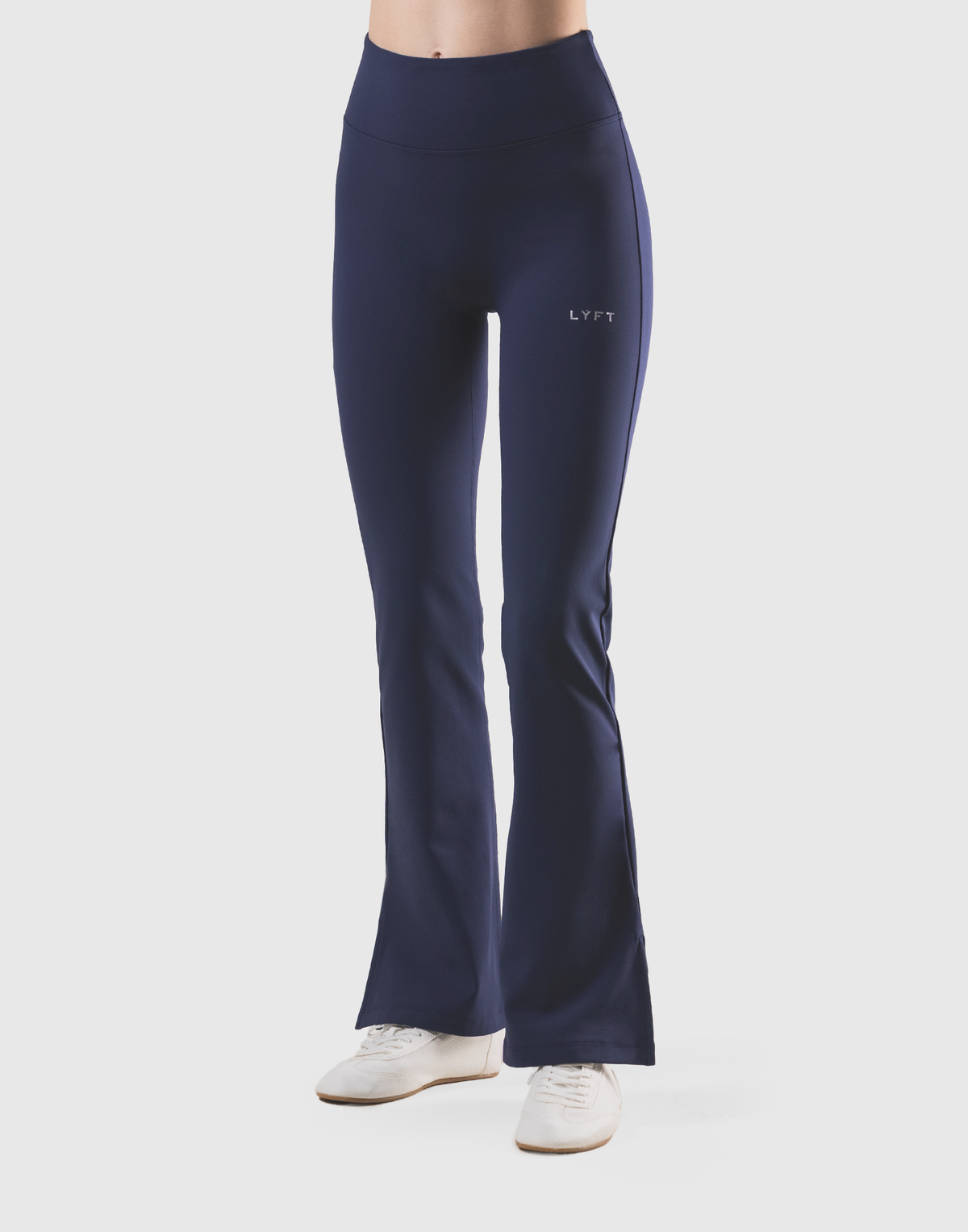 LYCRA® Brushed Inside Flare Leggings - Navy