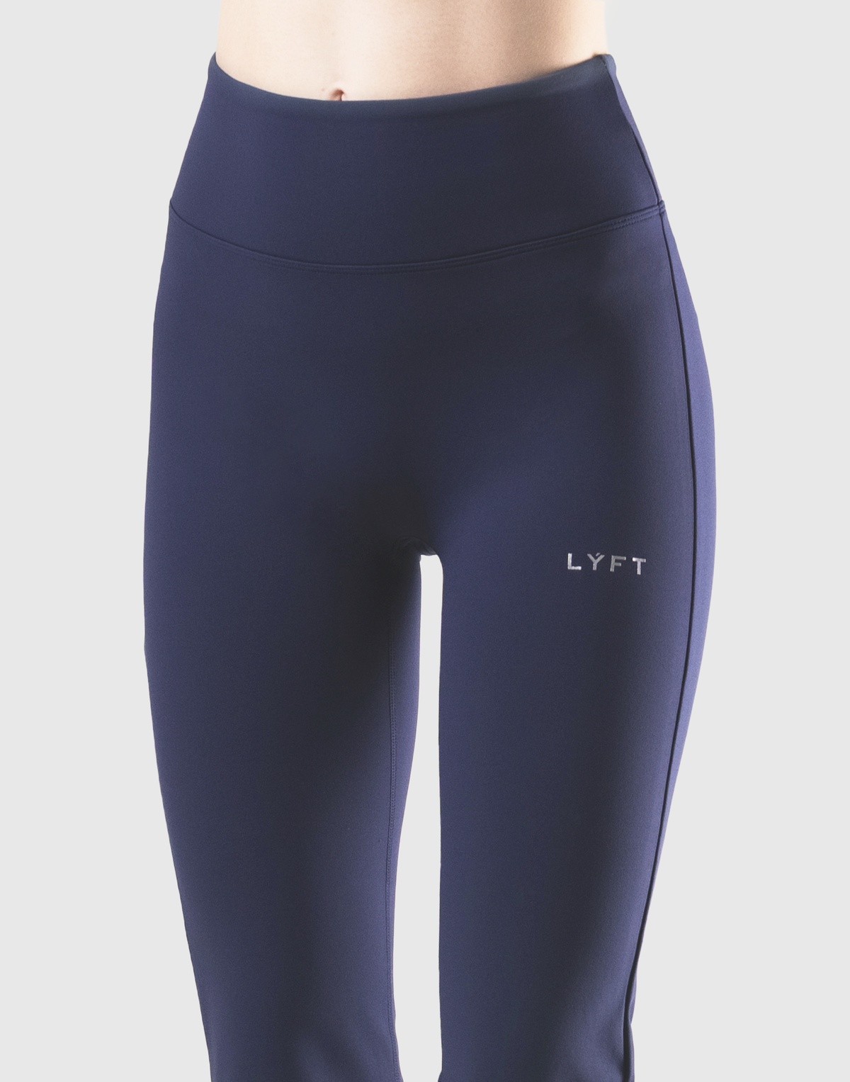 LYCRA® Brushed Inside Flare Leggings - Navy