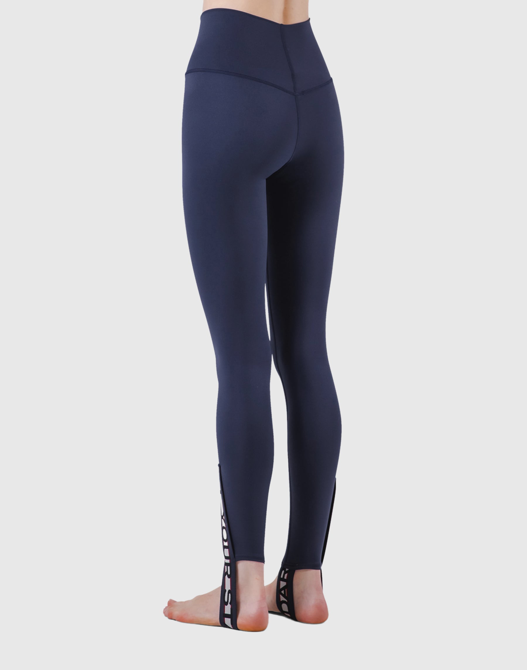 LÝFT Border Foot Strap Leggings - Navy