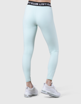 LÝFT Club Logo Rib Leggings - L.Blue
