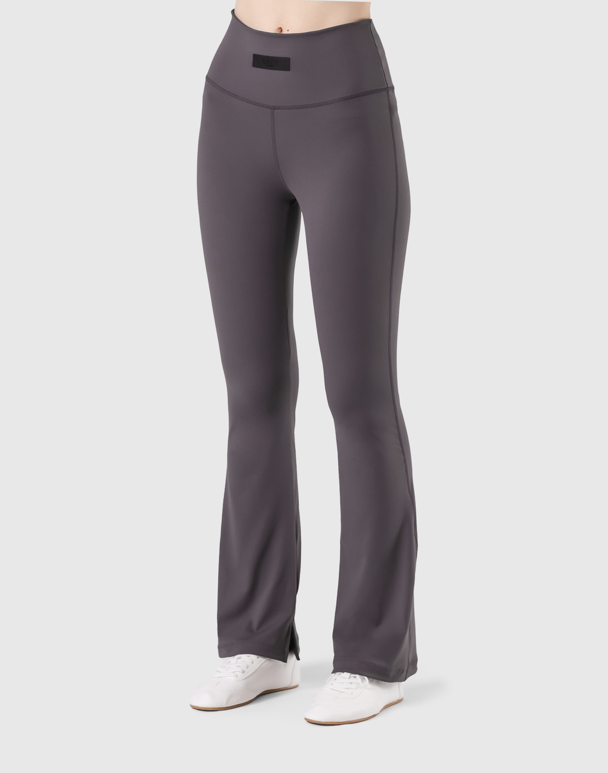 High Rise Flare Leggings - D.Grey