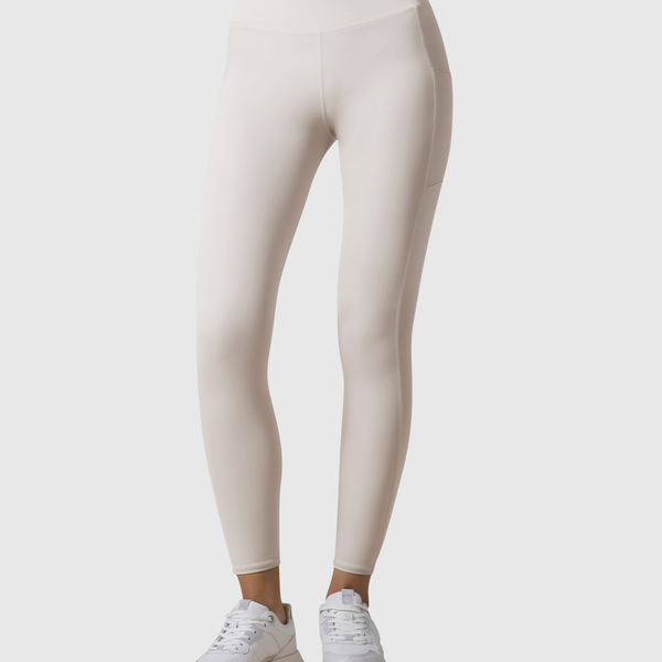 Woven Label Pocket Leggings - Ivory – LÝFT