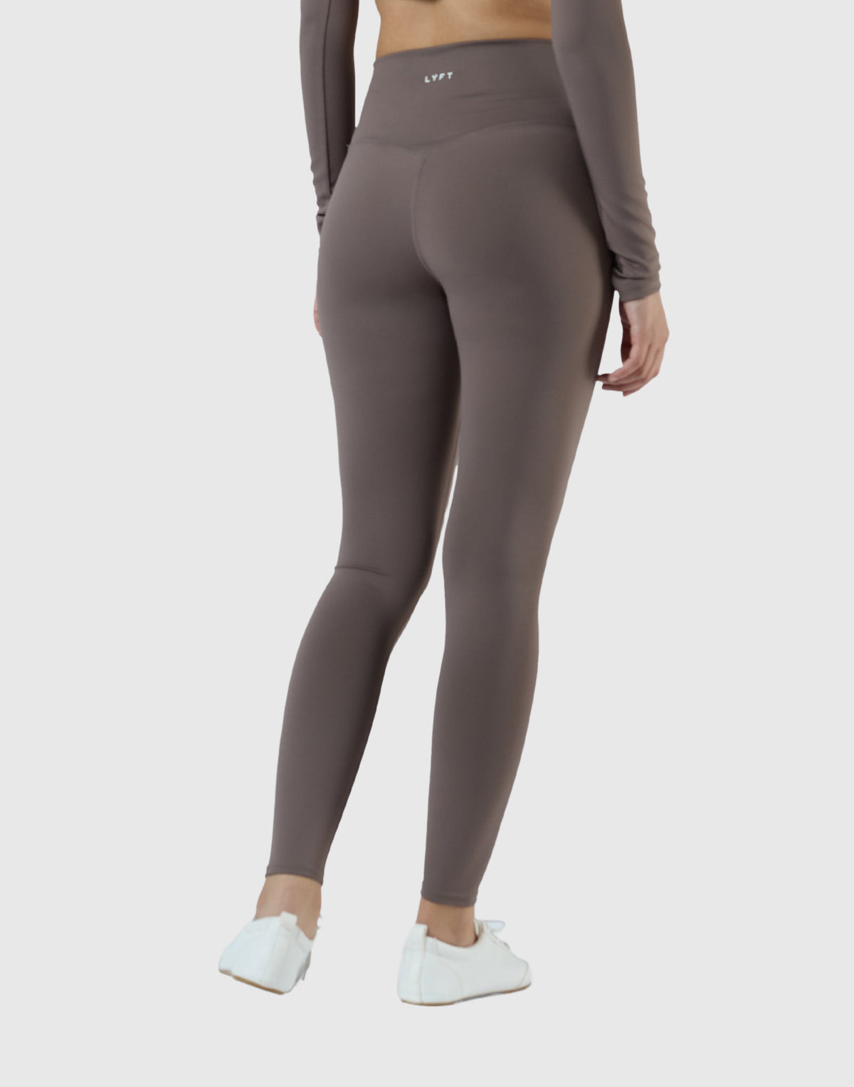 Slim Fit Stretch Leggings - Brown