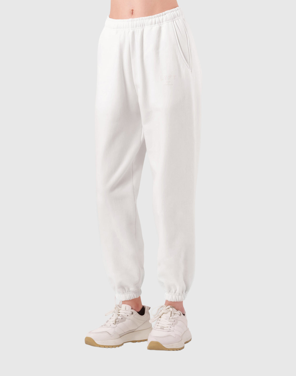 LÝFT Logo Sweat Pants - White