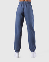Wide Rib Sweat Pants - Navy