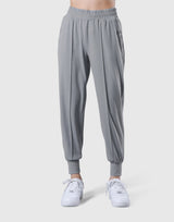 2Way Stretch Pleats Pants - Grey