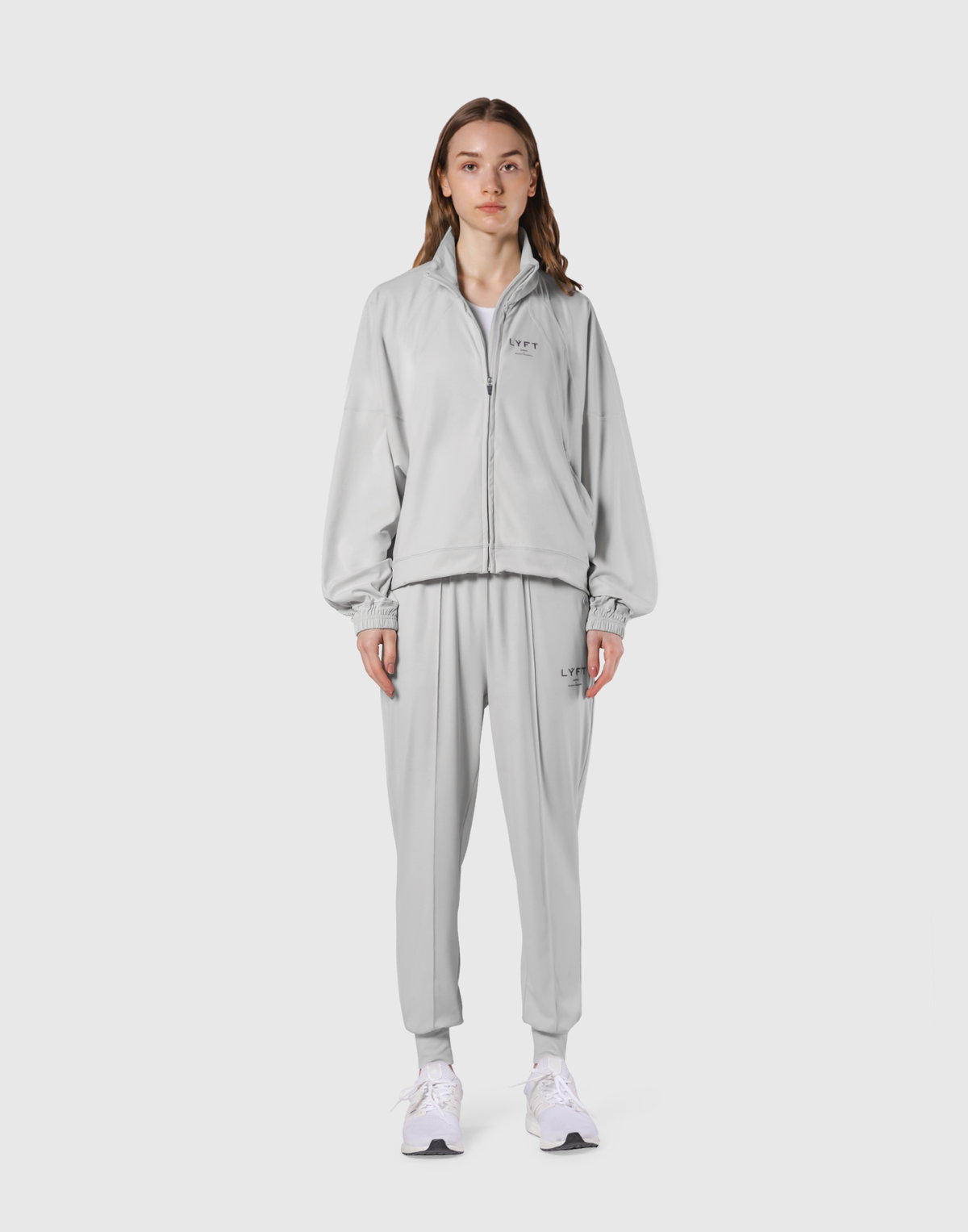 Stretch Pleats Jersey Pants 2 - Grey