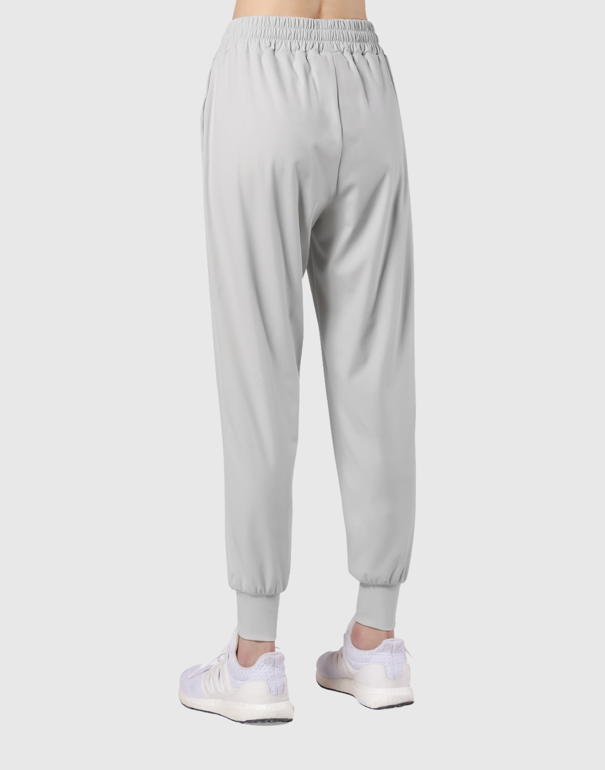 Stretch Pleats Jersey Pants 2 - Grey