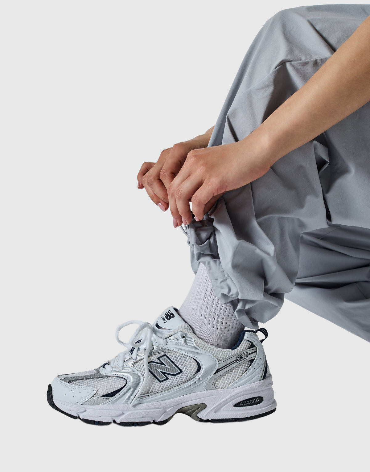 Side Truck Curve Pants - Grey