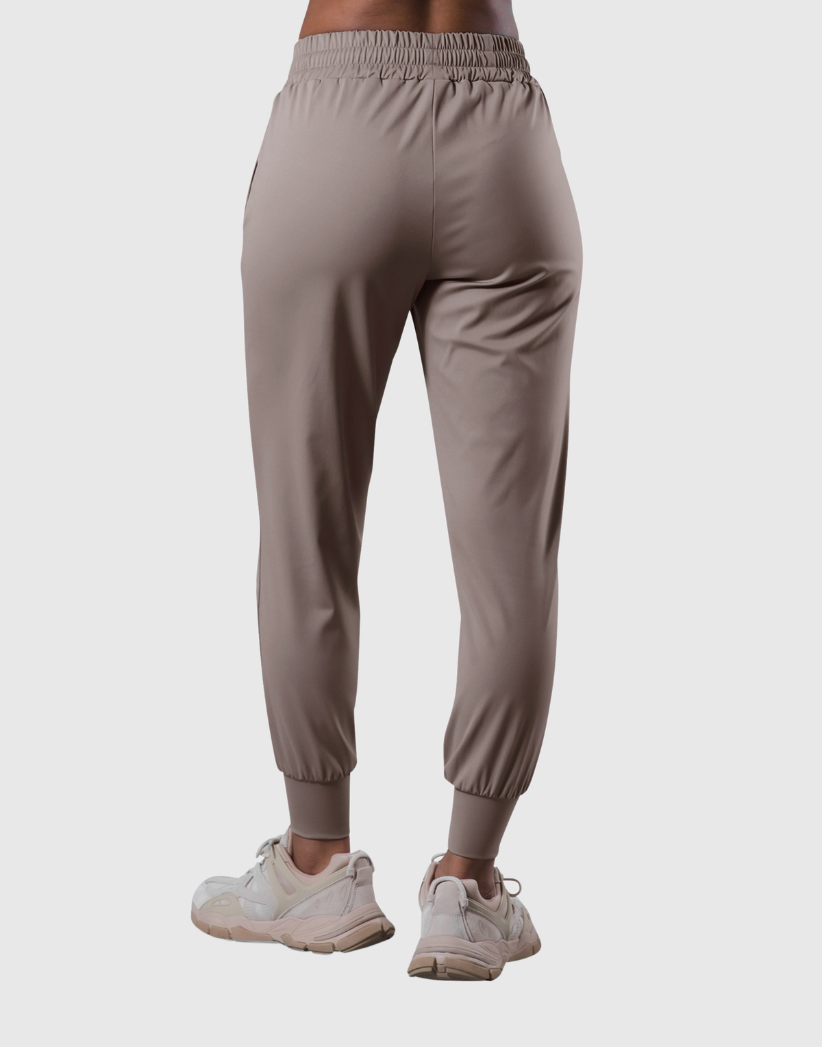 2-Way Stretch Pleats Pants - Light Brown