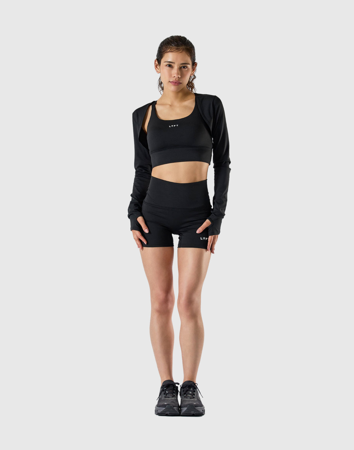 Soft Compression Shrug - Black