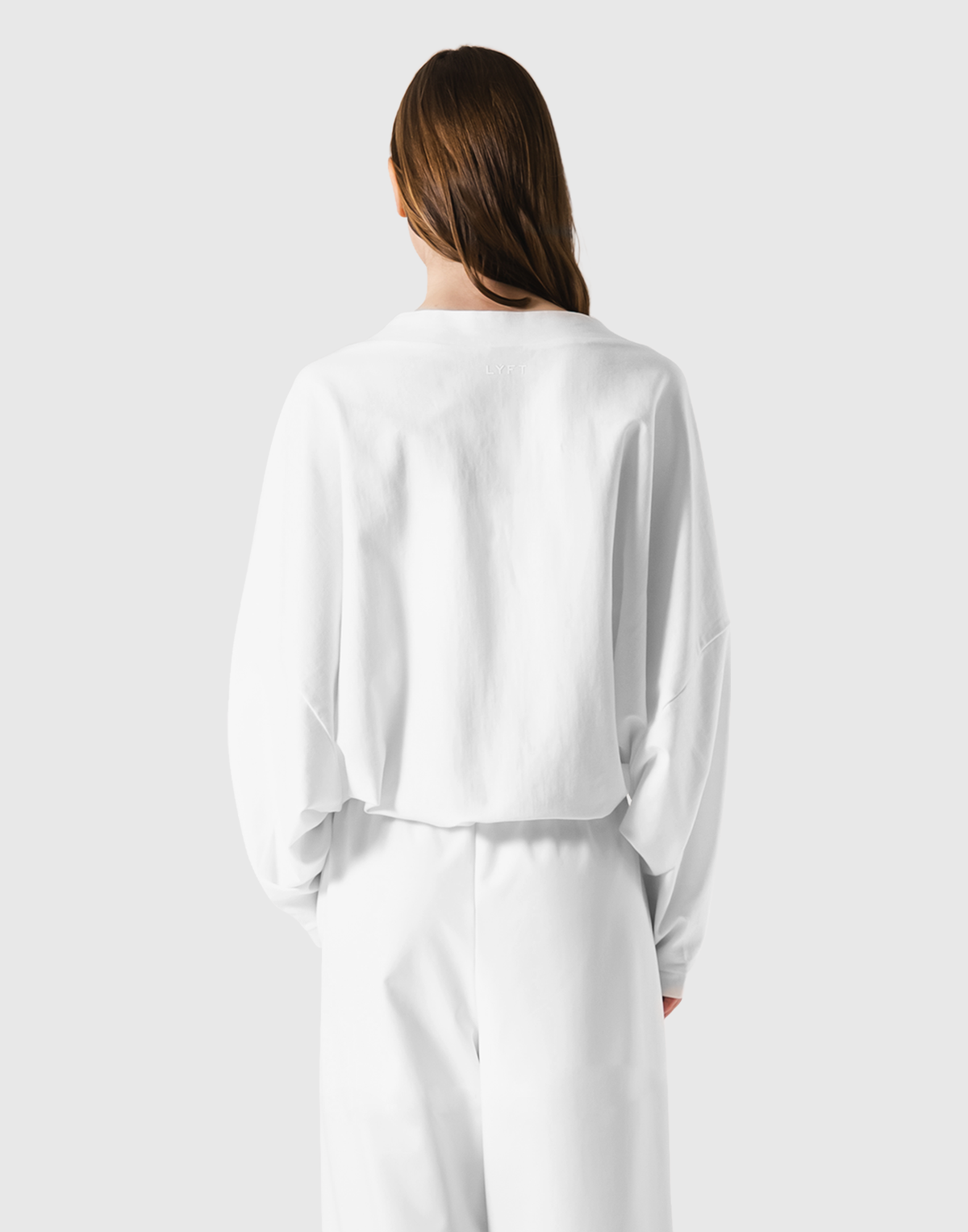 Dolman Sleeve Cropped Cardigan - White