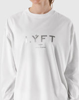 LÝFT Logo Long T-Shirt - White