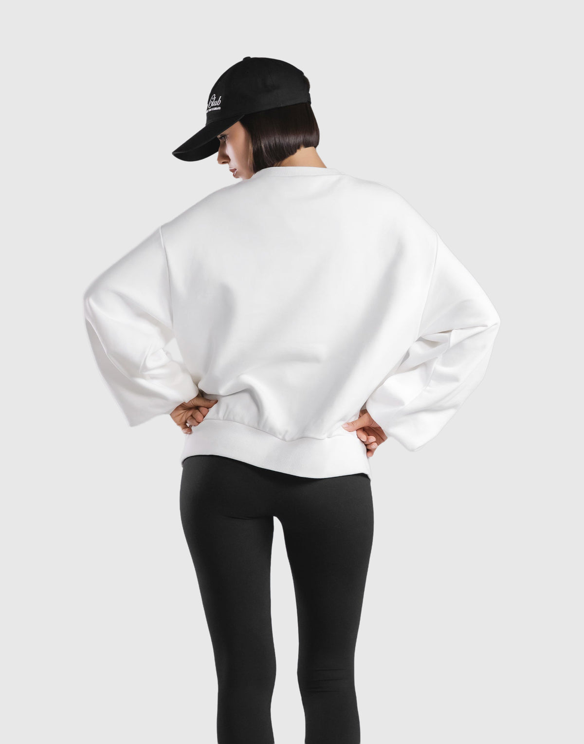 Sorona® Ring Logo Crewneck Sweat - White