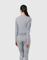 Stretch Slim Long Sleeve T-Shirt - Grey