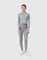Stretch Slim Long Sleeve T-Shirt - Grey