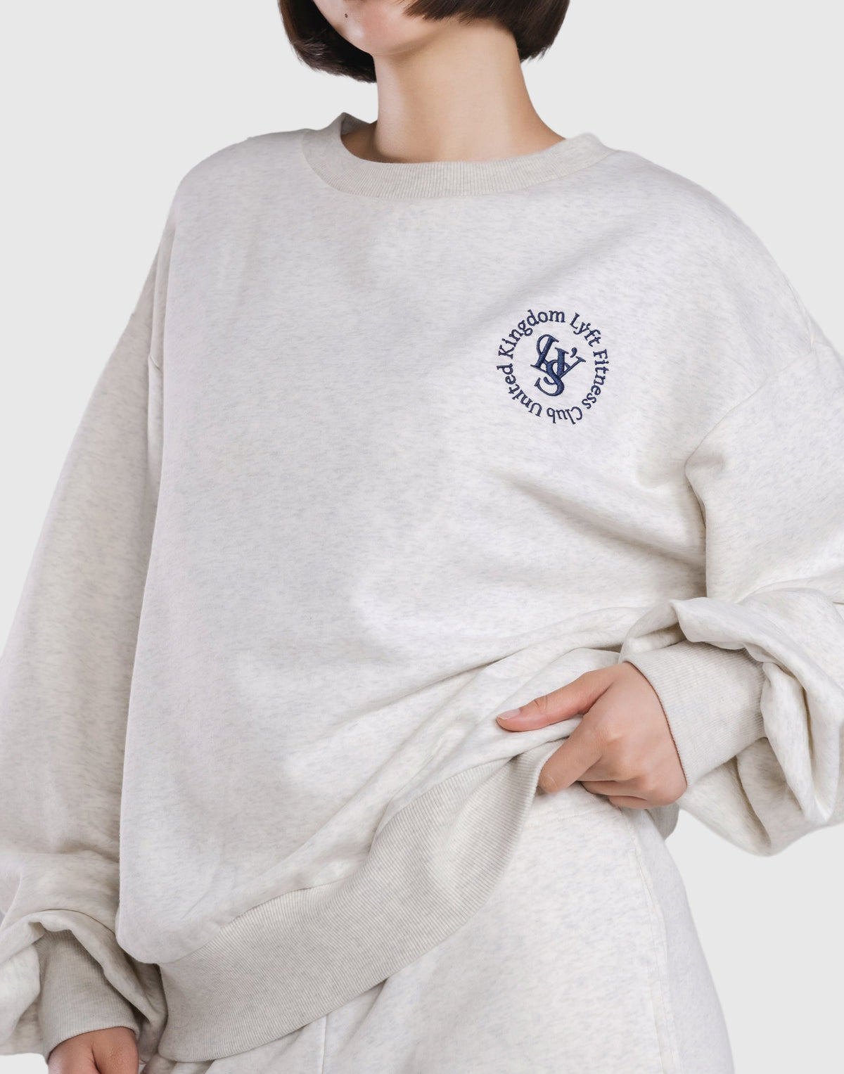 Sorona® Ring Logo Crewneck Sweat - Grey