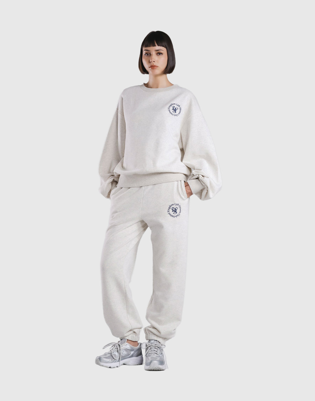 Sorona® Ring Logo Crewneck Sweat - Grey
