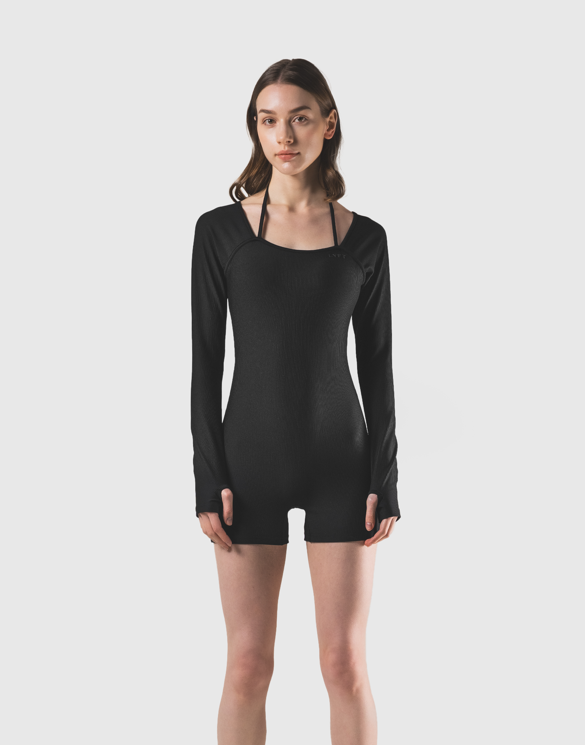 Square Neck Jumpsuit - Black