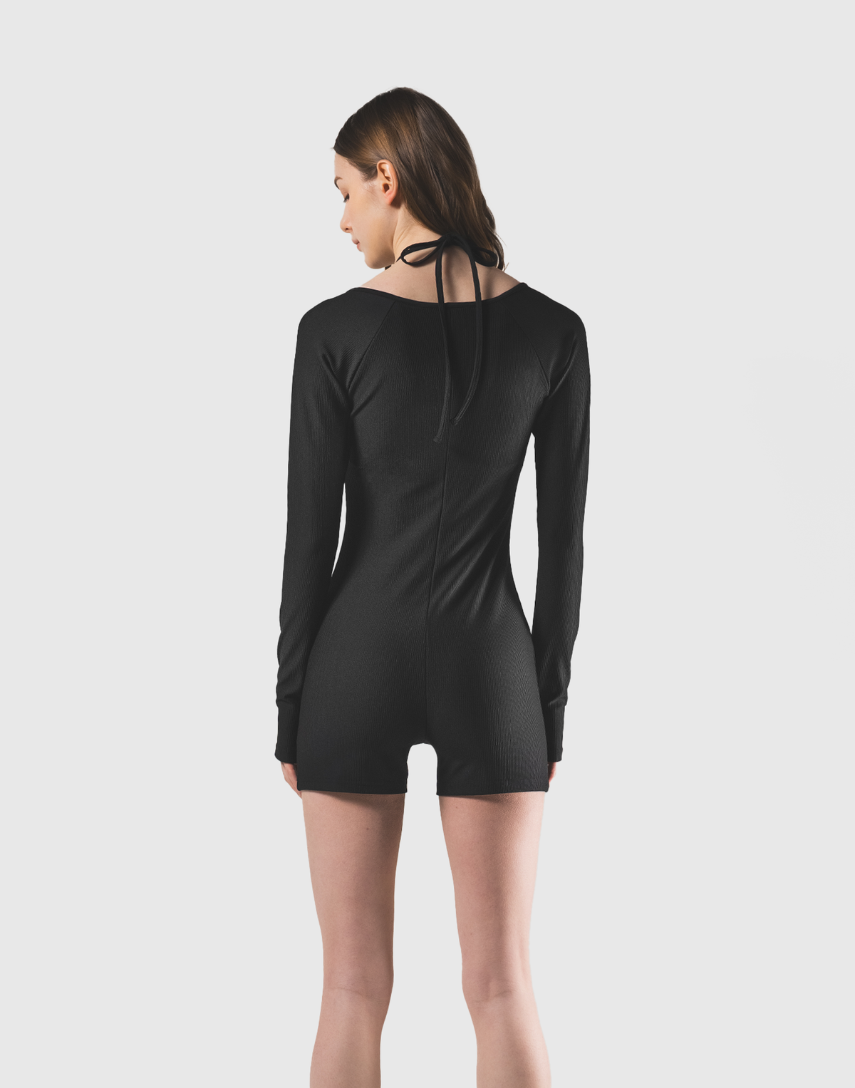 Square Neck Jumpsuit - Black
