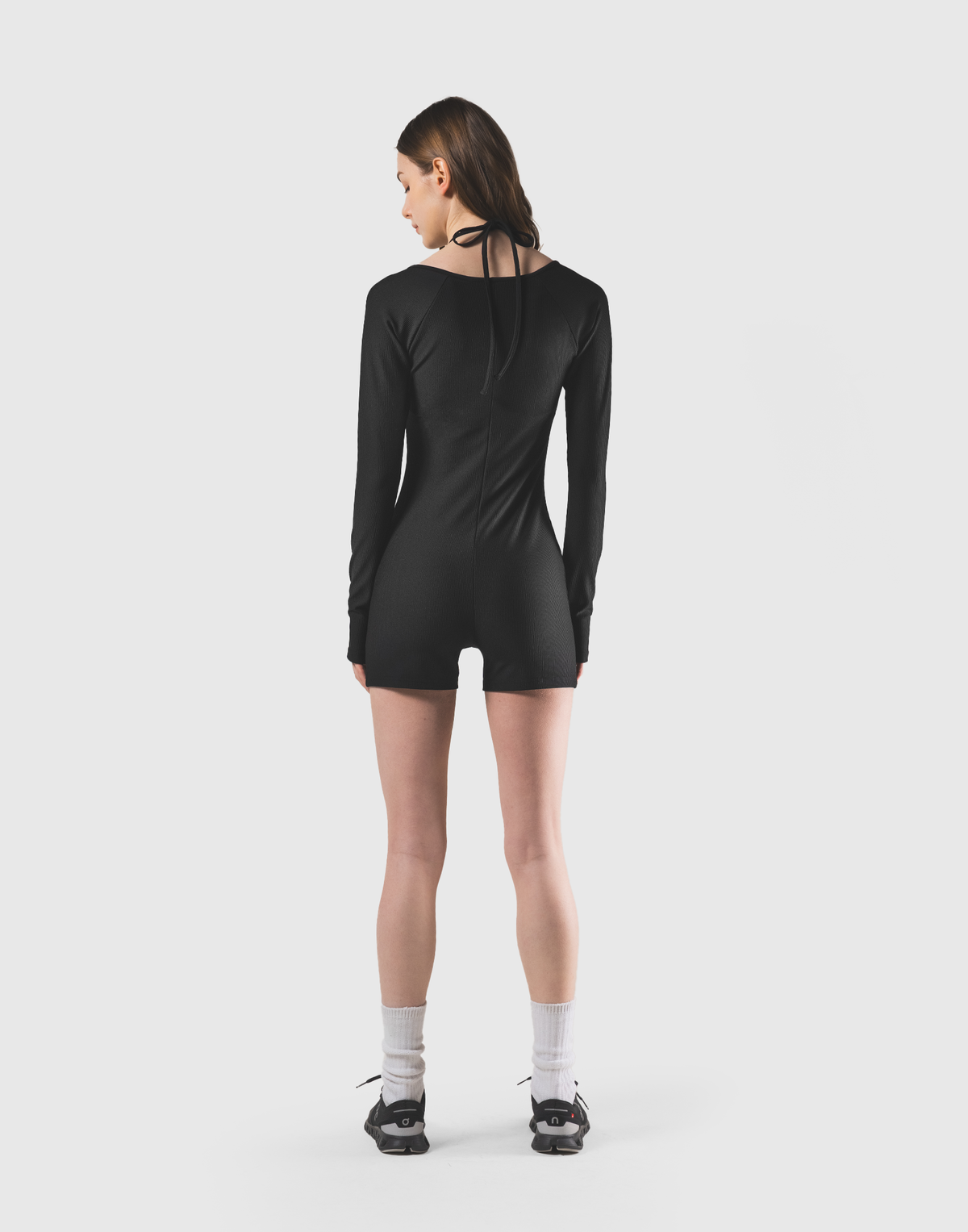 Square Neck Jumpsuit - Black