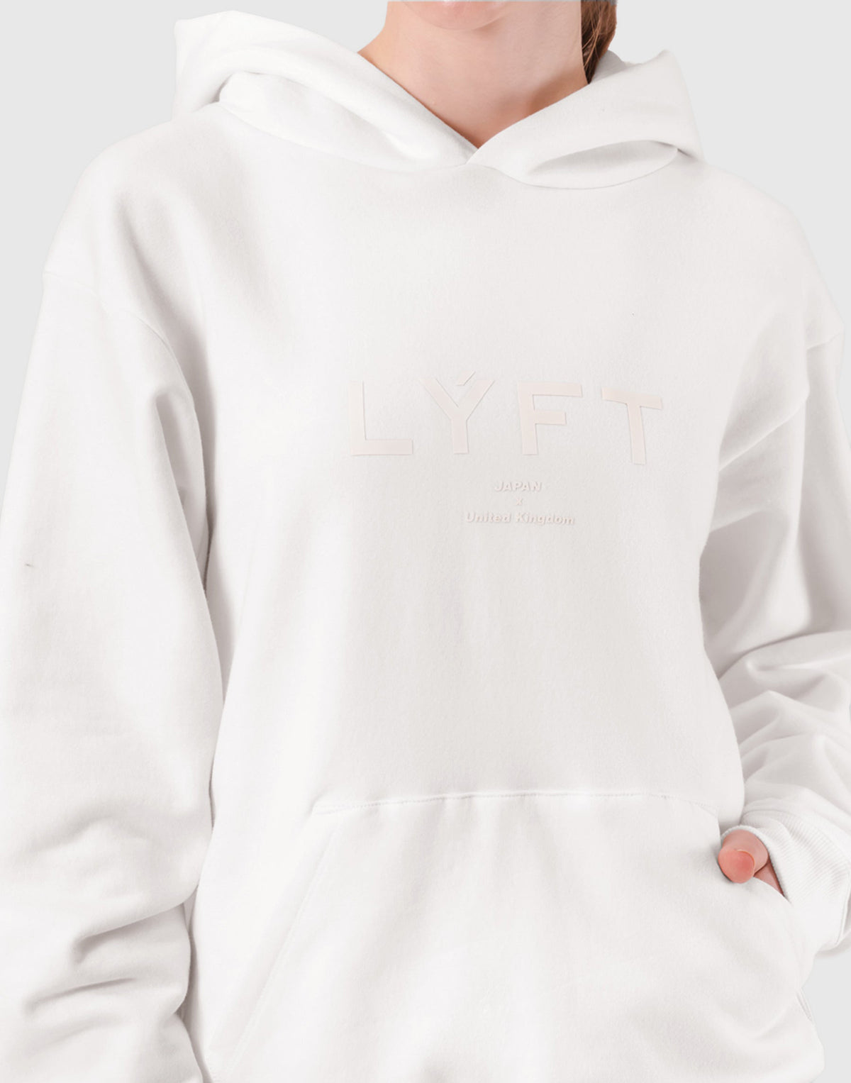 LÝFT Logo Sweat Hoodie - White