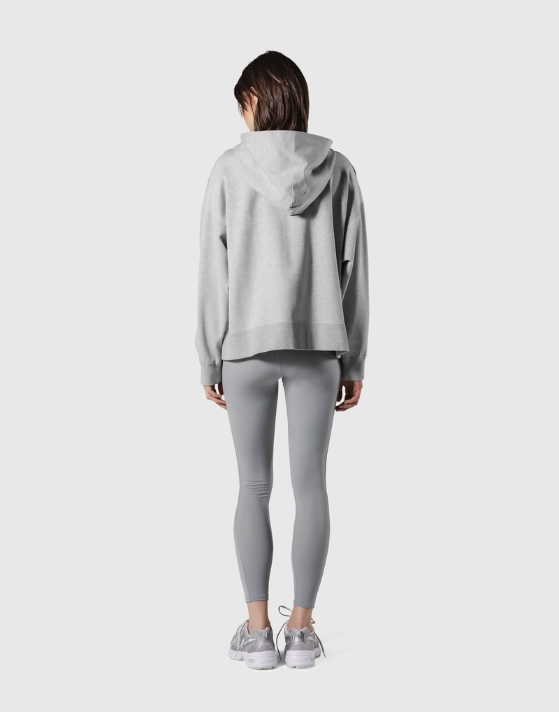 Patching Logo Zip-Up Stretch Hoodie - Grey – LÝFT