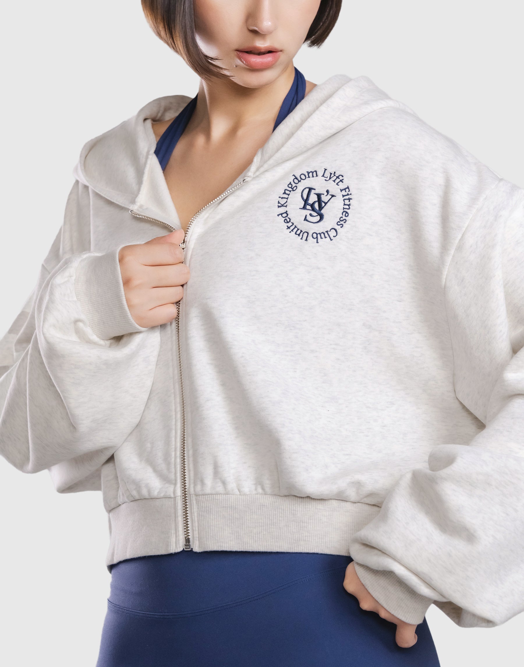Lyft womans リフト パーカー Sorona® Dolman Cropped Sweat Hoodie - Grey – LÝFT