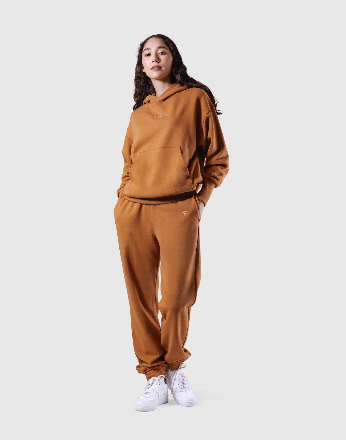 Relax Fit Sweat Hoodie - Beige