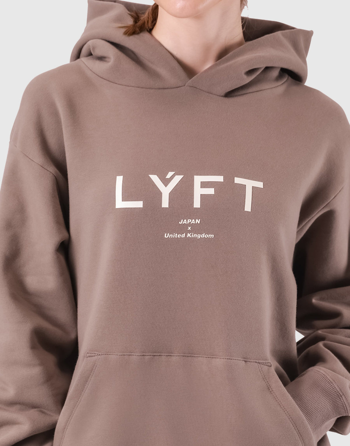 LÝFT Logo Sweat Hoodie - Beige