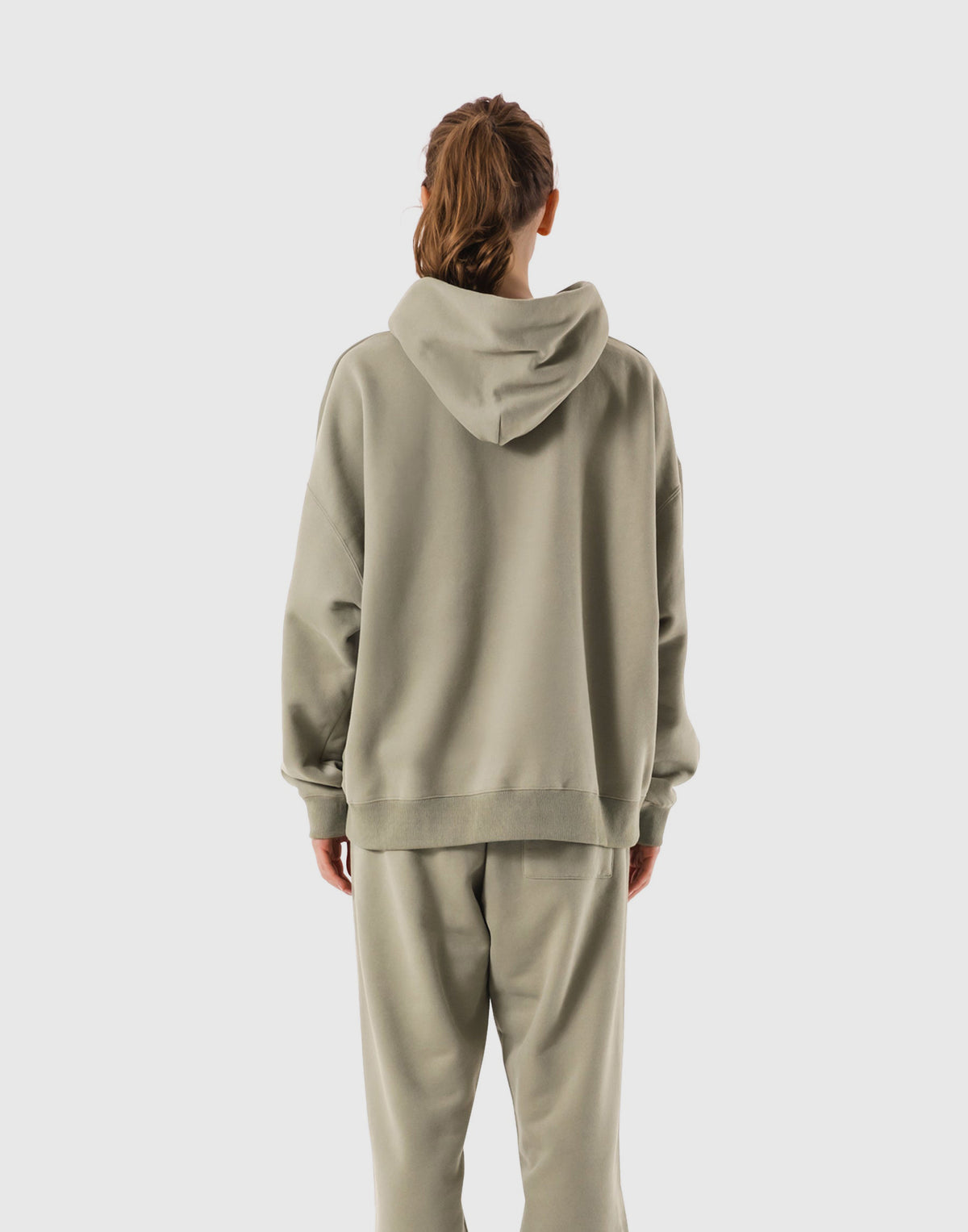 Pile Wappen Sweat Hoodie - Olive