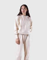 Relax Fit Sweat Hoodie - ivory