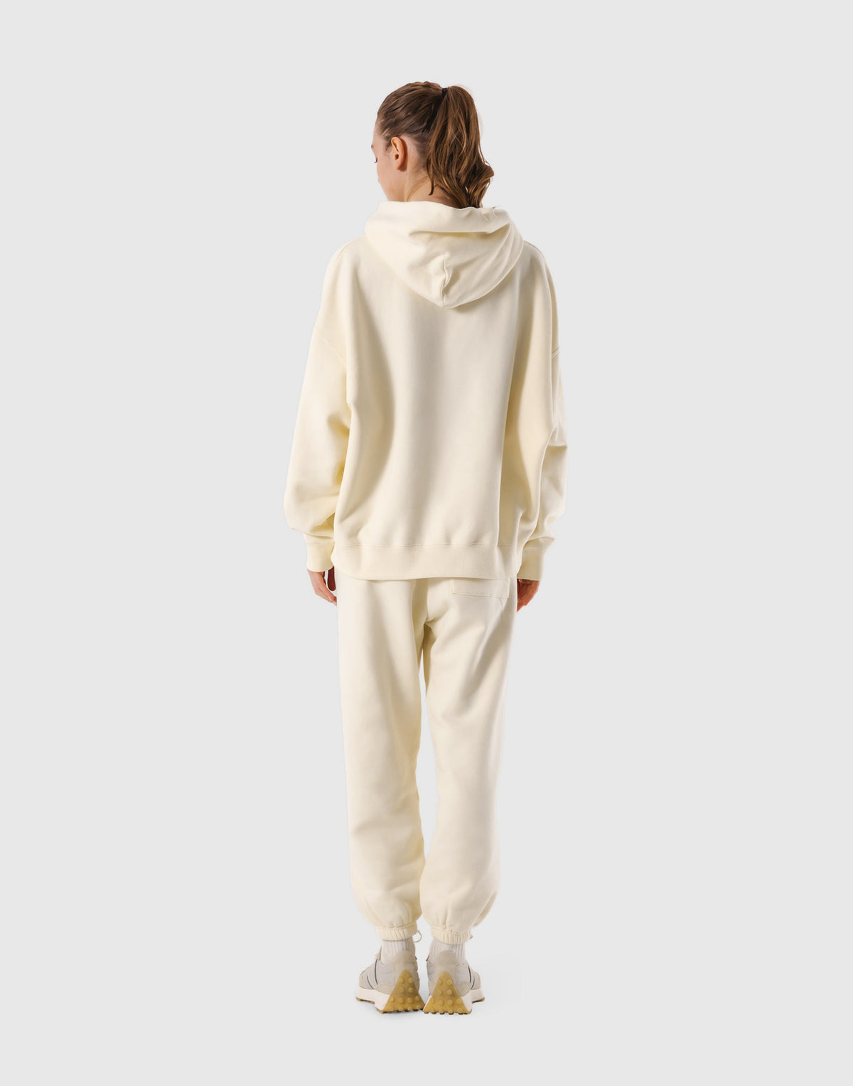 Pile Wappen Sweat Hoodie - Ivory