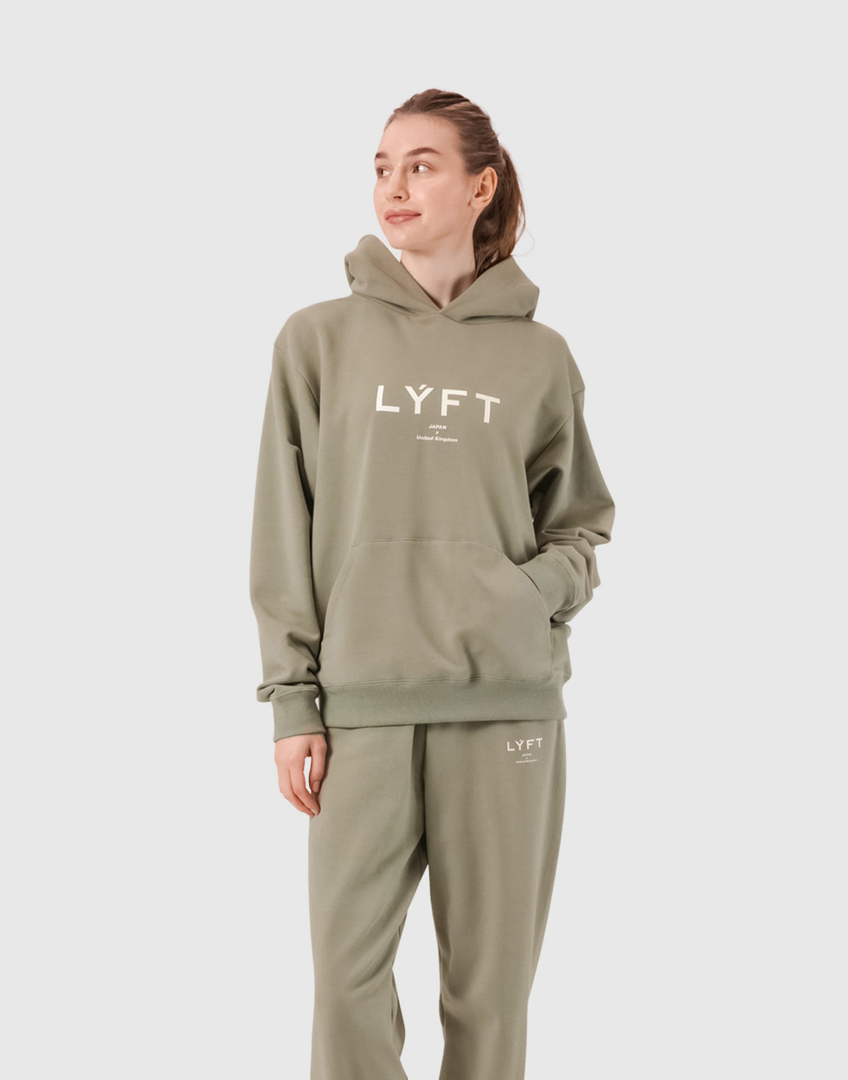 LÝFT Logo Sweat Hoodie - Olive