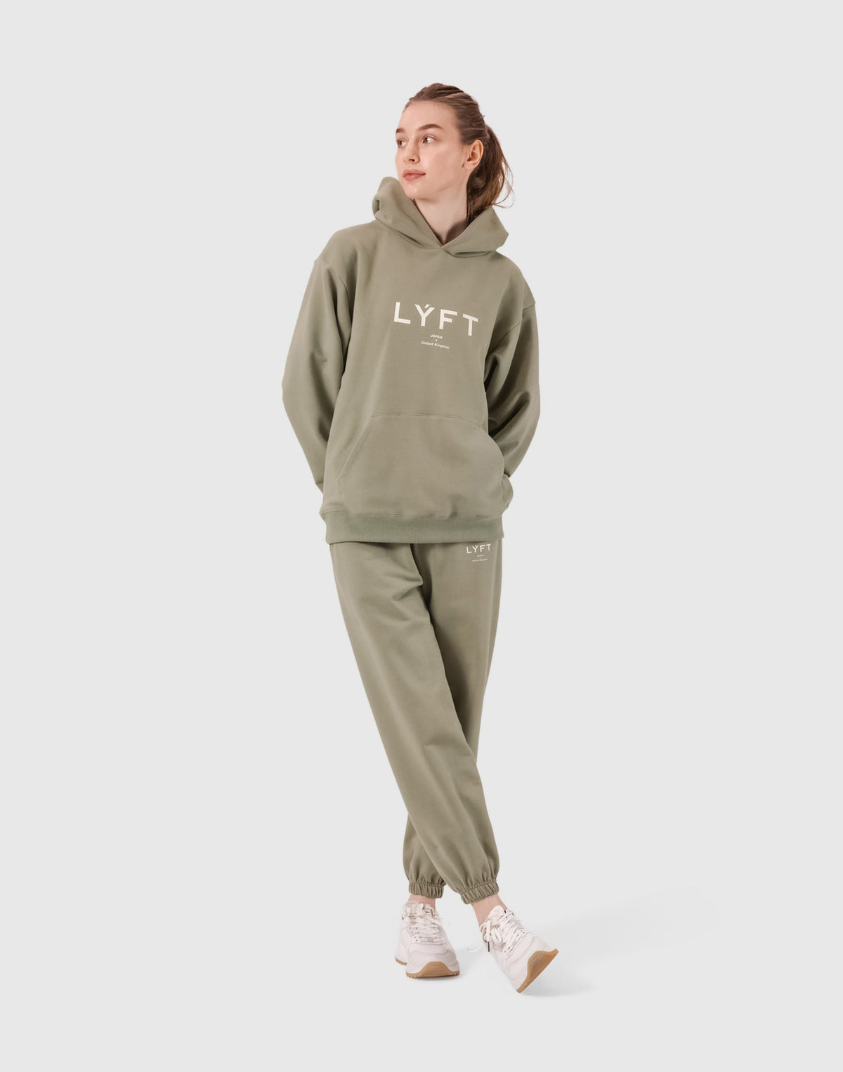 LÝFT Logo Sweat Hoodie - Olive