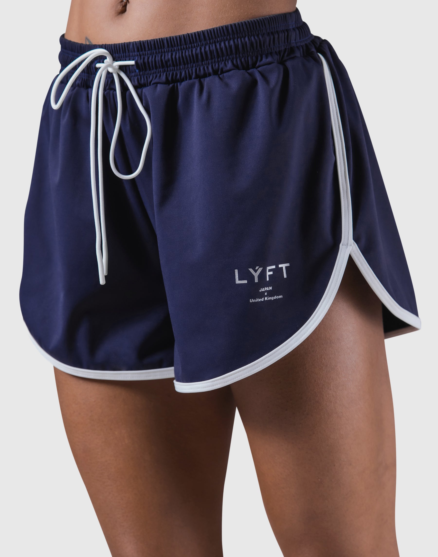 Flare Stretch Shorts - Navy – LÝFT