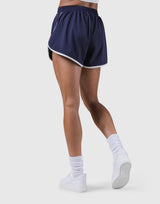 Flare Stretch Shorts - Navy