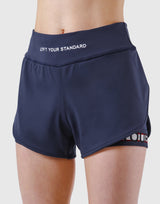 Border Liner Flare Shorts - Navy