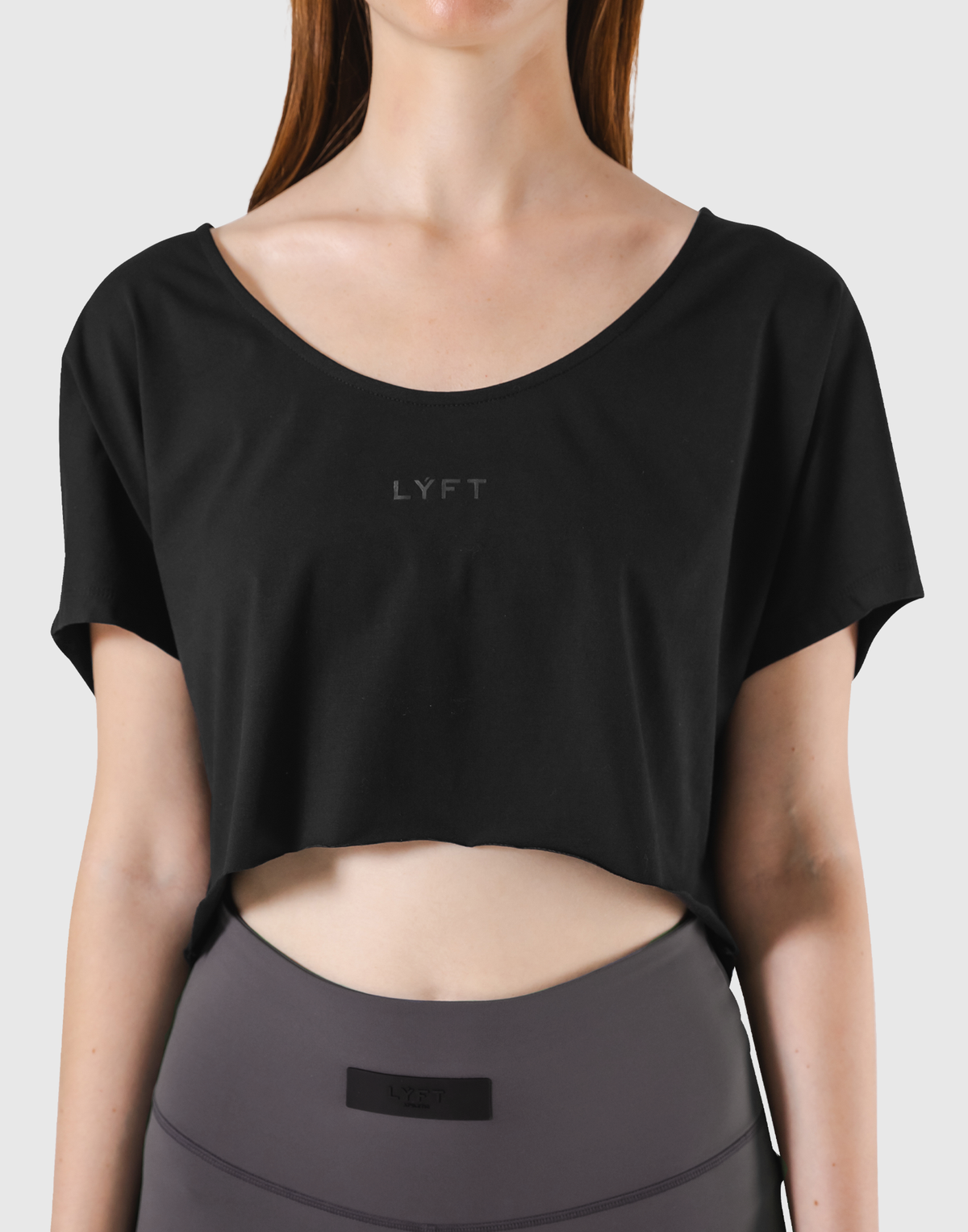 Loose Fit Stretch T-Shirt - Black