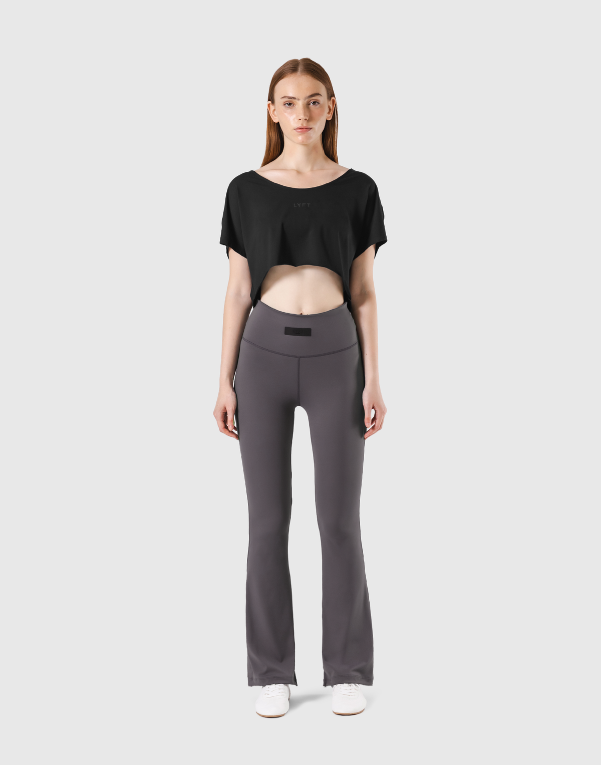 Loose Fit Stretch T-Shirt - Black