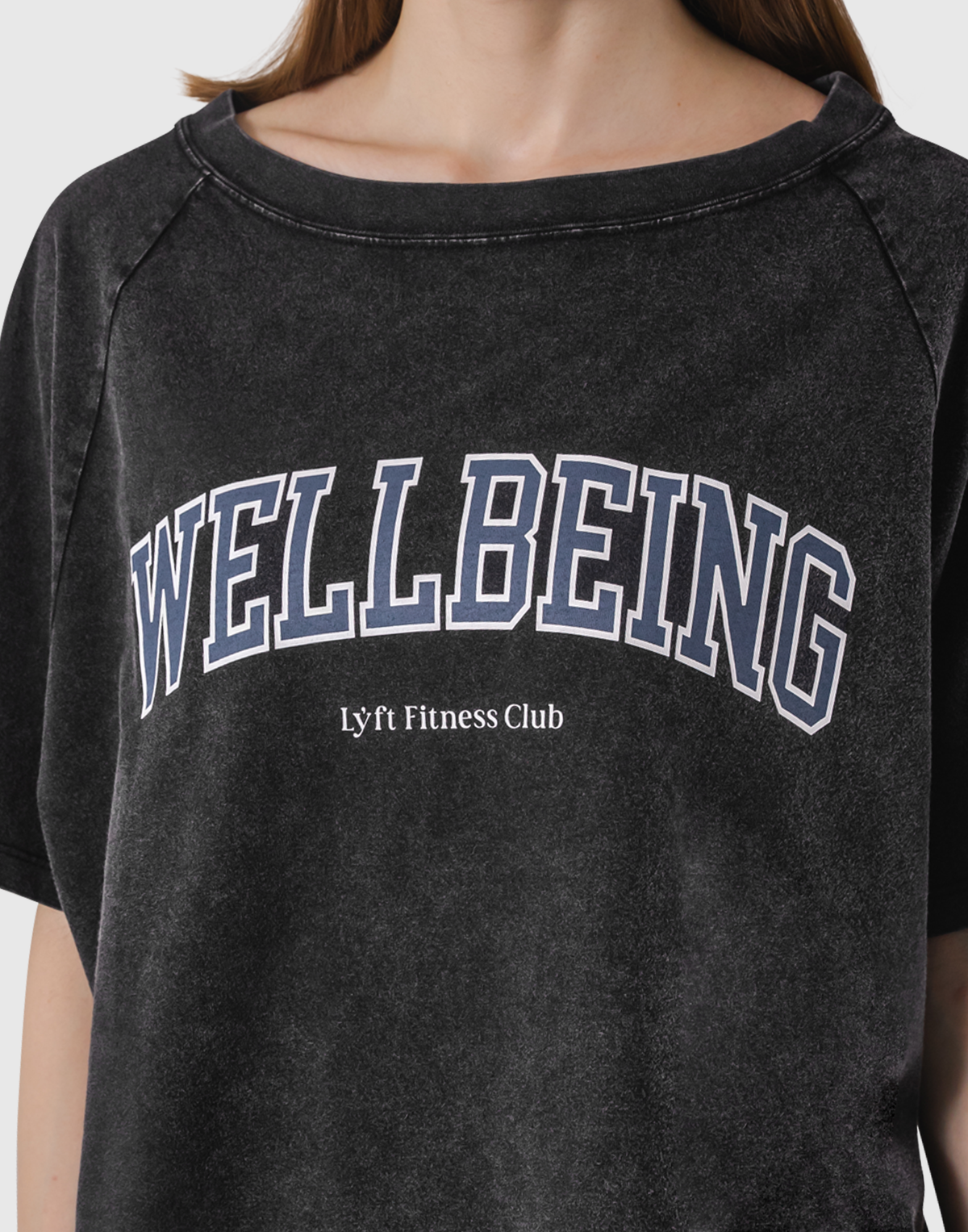 College Logo Big T-Shirt - Black